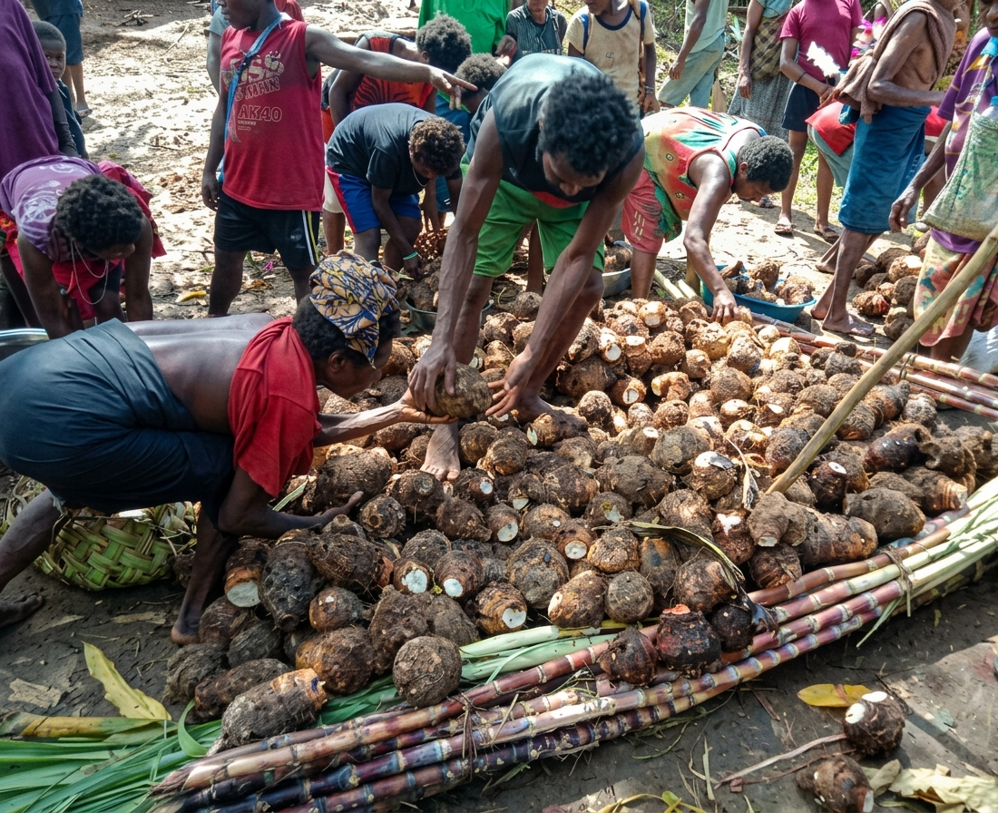 Lote traditional garden and food cultivation